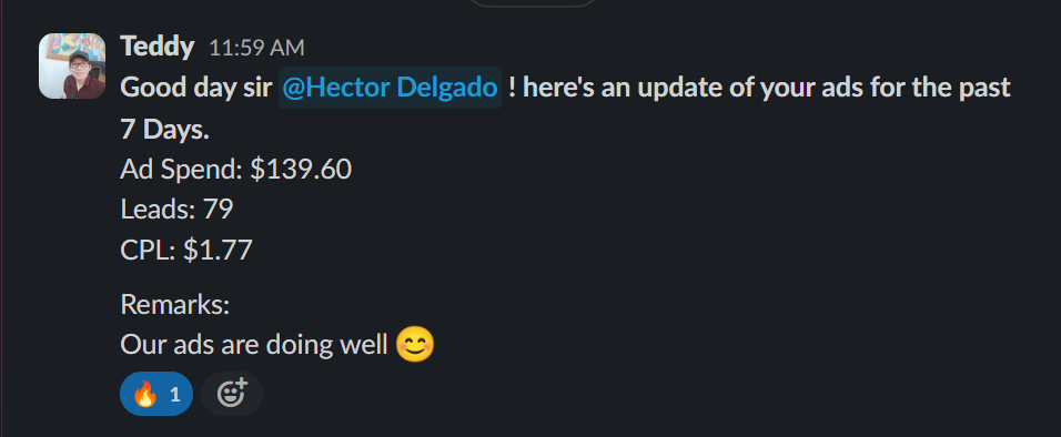 Client win