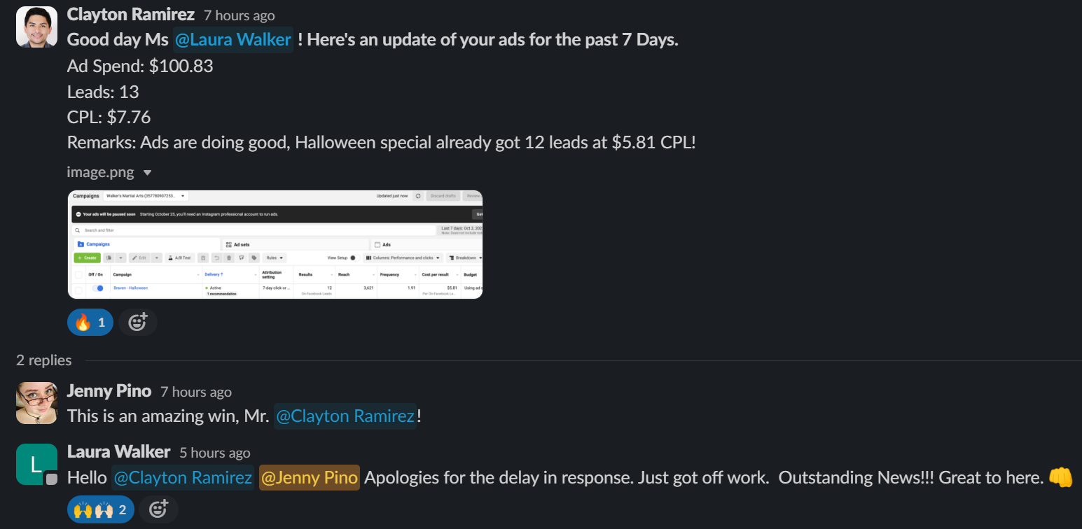 Client win
