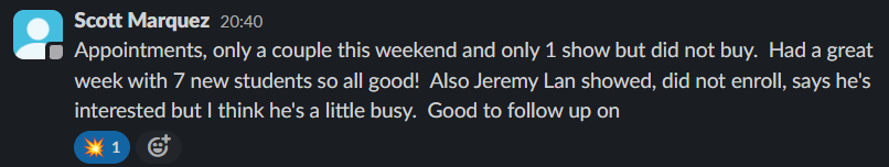 Client win