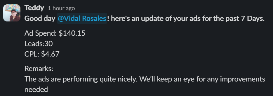 Client win