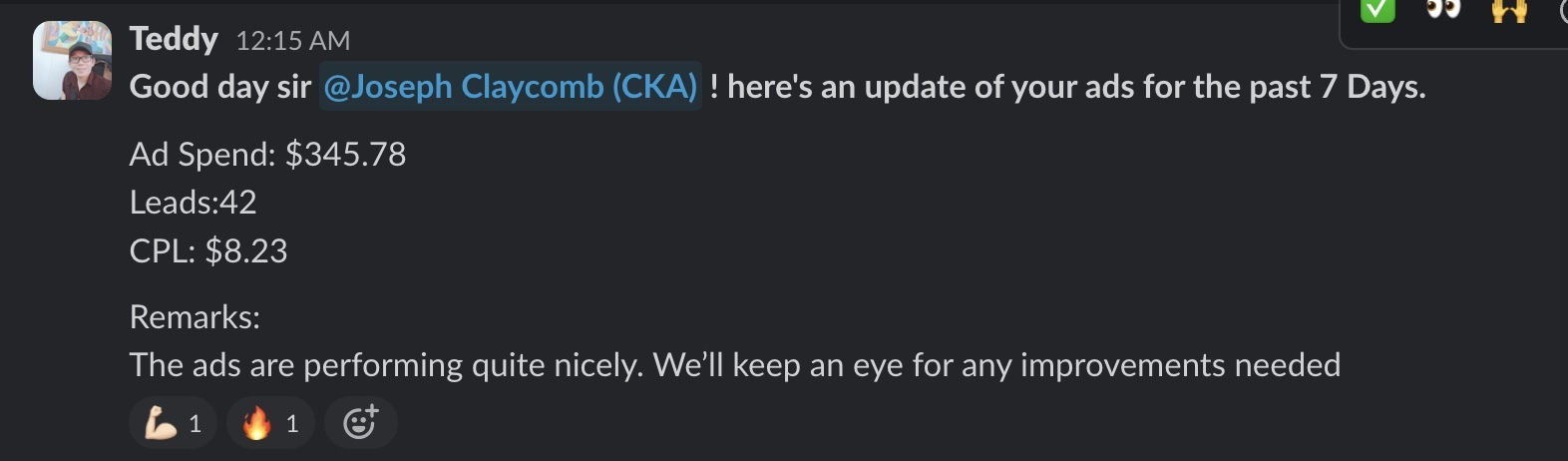 Client win