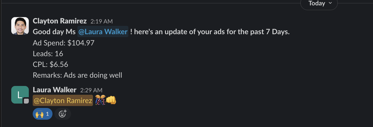 Client win
