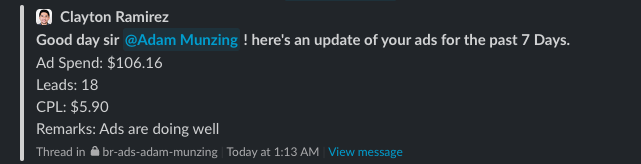 Client win